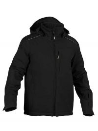 Schwarze Arbeits Winterjacke Herren